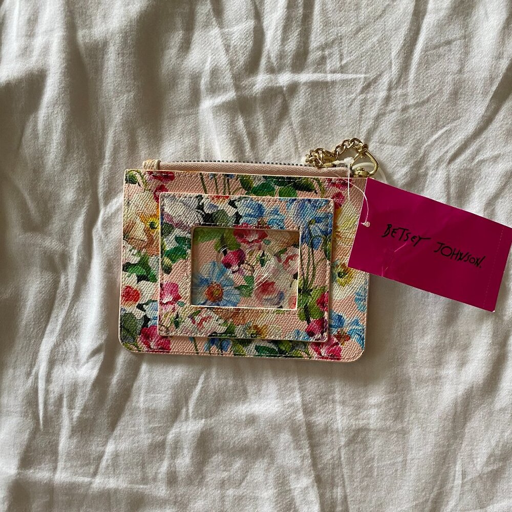 New Betsey Johnson Floral Wallet, with lots of card slots!